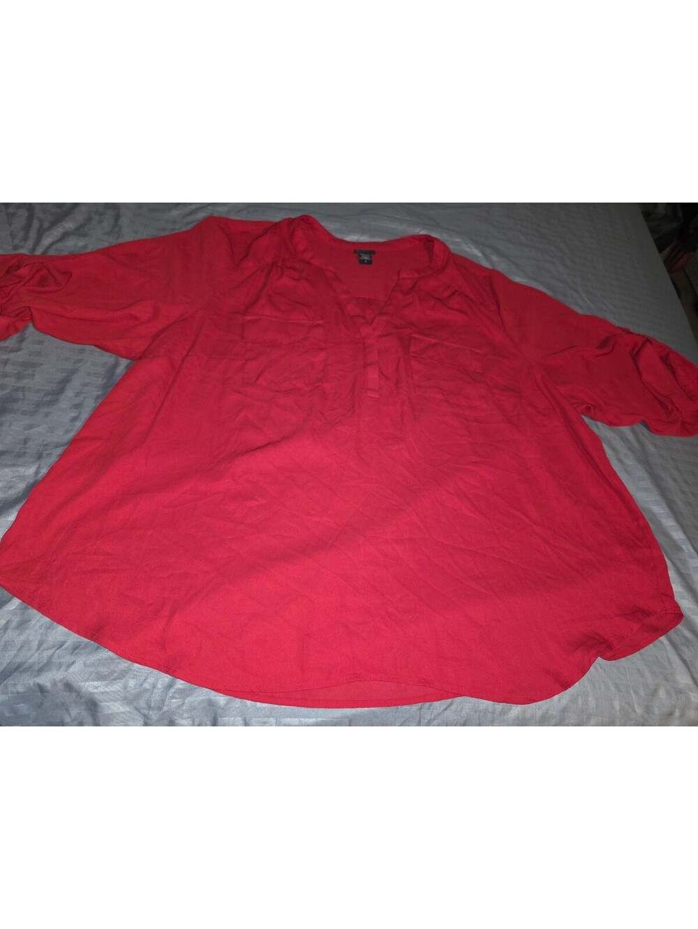 Torrid Harper Georgette Pullover Shirt 3/4 Sleeve Blouse 4XL Womens Dress Shirt